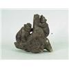 Image 1 : A 19th century carved Chinese stone group of two bears. 14cm Est.300/40