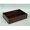Image 1 : A mahogany two division cutlery box