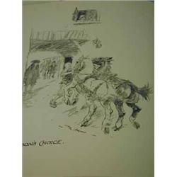 Theo Taunton 'Famous Horses...' cloth bound decorated with gilt