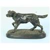 Image 1 : A bronze figure of a pointer on an oval base