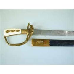 A 19th century German hunting knife and sheath