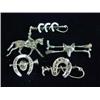 Image 1 : Five sterling silver hunting brooches Est.40/6