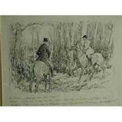 George Denholm Armour 'HAVE YOU SEEN HIM CROSS?' pen and ink with a pencil inscription
