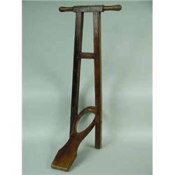 A stained bootjack