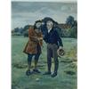 Image 1 : After C. Bennoch 'THE GOLFER WITH HIS CADDIE' After W. Dendy Sadler 'THE FIRST TEE' two coloured pri
