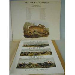 A modern book of reproduction sporting prints
