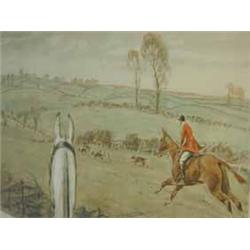 After Snaffles 'THE FINEST VIEW IN EUROPE' colour print with printed remarque