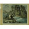 Image 1 : A pair of Pollard fishing prints 'TROLLING FOR PIKE' AND 'FLY FISHING' Each 37 x 45cm Est.250/30