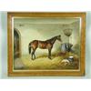 Image 1 : W. E. Turner VIEW OF A HORSE IN A STABLE 19th century