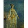 Image 1 : Attributed to Jonn De Mansfield Absolom R. I. STUDY OF AN ACTRESS Watercolour