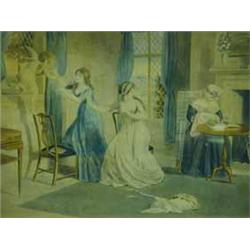 A pair of 19th century stipple engravings