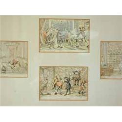 Sixteen Dr. Syntax prints after Rowlandson