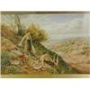 Image 1 : Manner of Myles Birket Foster CHILDREN RESTING BESIDE A LANE watercolour
