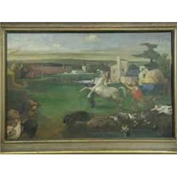 Michael Salaman THE MAD HORSE oil on panel