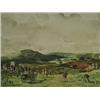 Image 1 : Joseph Appleyard 'COURSING' AND 'VILLAGE GREEN' a pair of watercolours