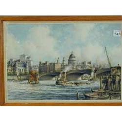 John Millington 1891-1948 BOATS ON THE THAMES