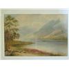 Image 1 : Milton Drinkwater VIEW OF SCOTTISH LOCH WITH SHEEP watercolour