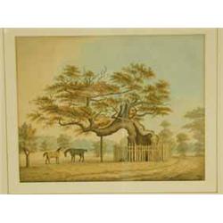 English School TWO WATERCOLOURS