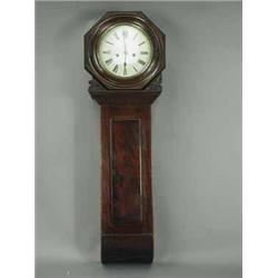 A 19th century mahogany wall clock