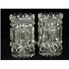 Image 1 : A good pair of clear glass table lustres with cut glass bodies and prismatic drops