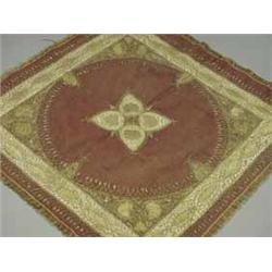 A 19th century Indian braided fabric panel
