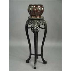 A l9th Century Japanese bronze jardiniere