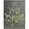 Image 1 : A Victorian wirework three tier demi-lune conservatory stand