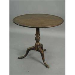 A 19th century mahogany tripod table