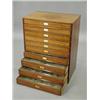 Image 1 : A 19th Century mahogany ten drawer collectors chest