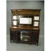 Image 1 : An Aesthetic movement walnut mirror back sideboard