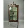 Image 1 : An Edwardian mahogany display cabinet with a single astragal glazed door