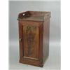 Image 1 : A Victorian mahogany pot cupboard with a tray top and a single panelled door