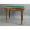 Image 1 : An Aesthetic movement pitch pine side table with a baize inset over a single frieze drawer
