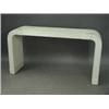 Image 1 : An unusual painted side table with reeded decoration