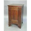 Image 1 : A l9th Century continental mahogany pedestal cupboard with a single panelled door