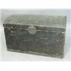 Image 1 : A l9th Century camphorwood(?) dome top trunk with all over painted decoration