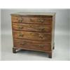Image 1 : A George III mahogany chest of four graduated drawers