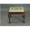Image 1 : A George III mahogany stool with a drop in seat and pad foot legs Est.600/80