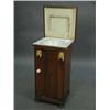 Image 1 : A 19th century French 'tin' washstand with grained decoration and applied Egyptian heads