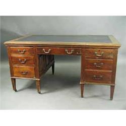 A walnut desk