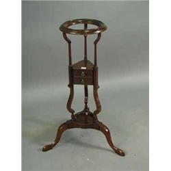 A modern mahogany wash stand