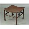 Image 1 : A painted Thebes stool with a dished plywood seat on turned legs Est.200/30