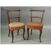 Image 1 : A set of six Victorian walnut single dining chairs with bar backs