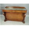 Image 1 : An early Victorian mahogany serving table leaf storer