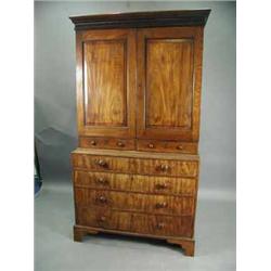 A 19th century mahogany cabinet
