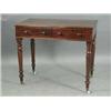 Image 1 : A Victorian mahogany side table with two frieze drawers