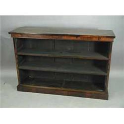 A Regency rosewood open bookcase