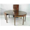Image 1 : A George III mahogany 'D' end dining table
