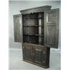 Image 1 : A George III later carved oak corner cupboard