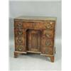 Image 1 : A George III mahogany caddy top knee hole desk